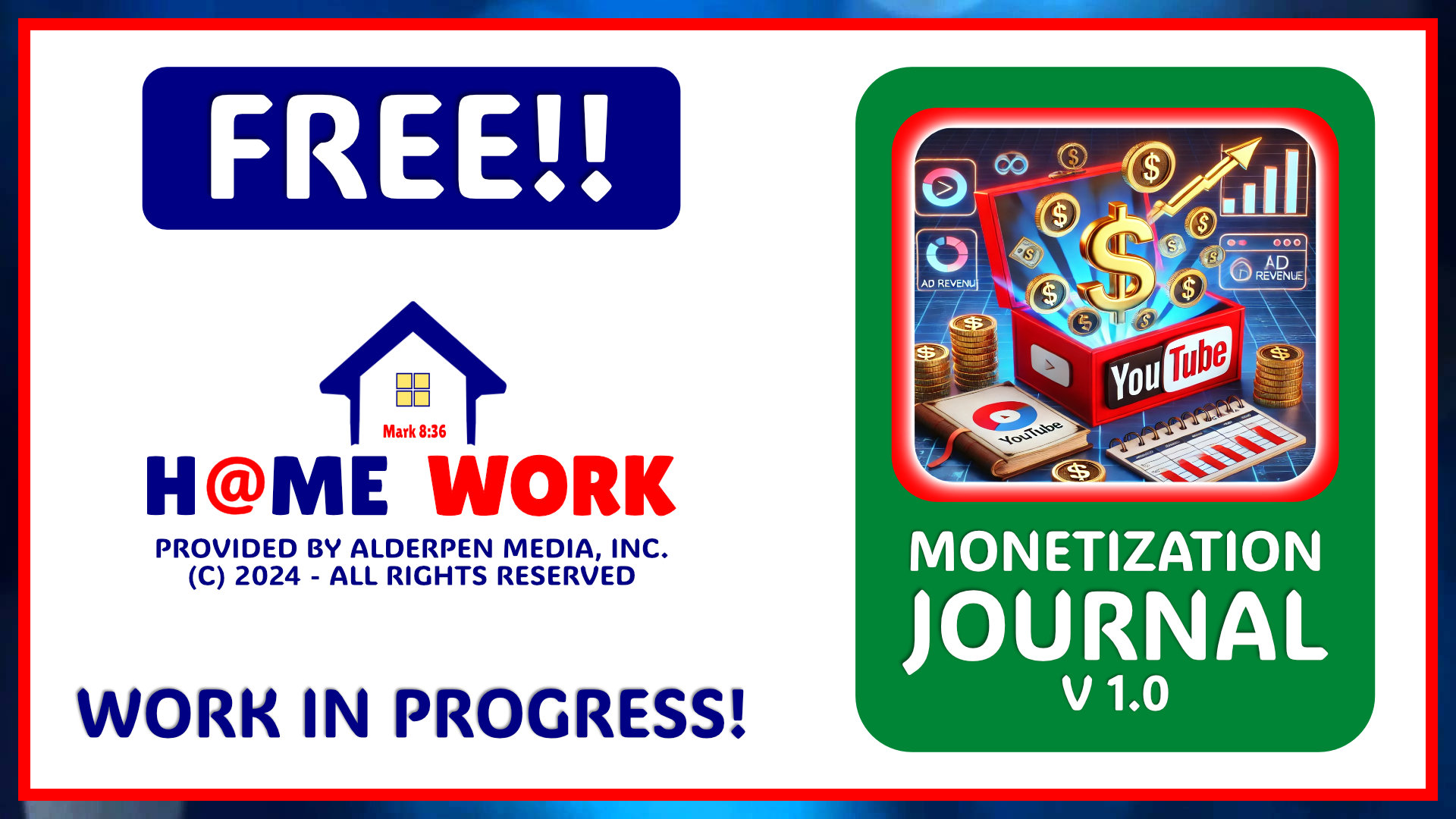 Thumbnail that says Free Monetization Journal