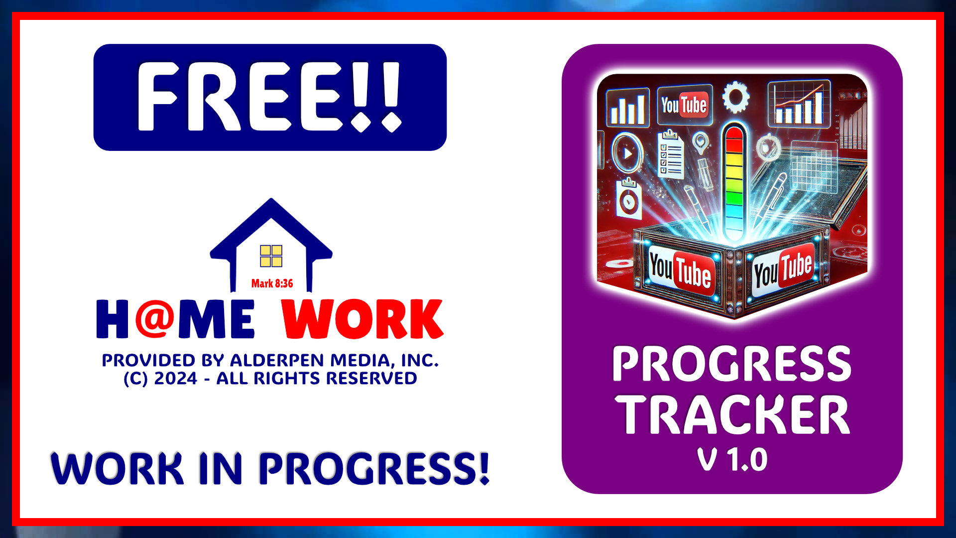 Thumbnail that says Free Progress Tracker